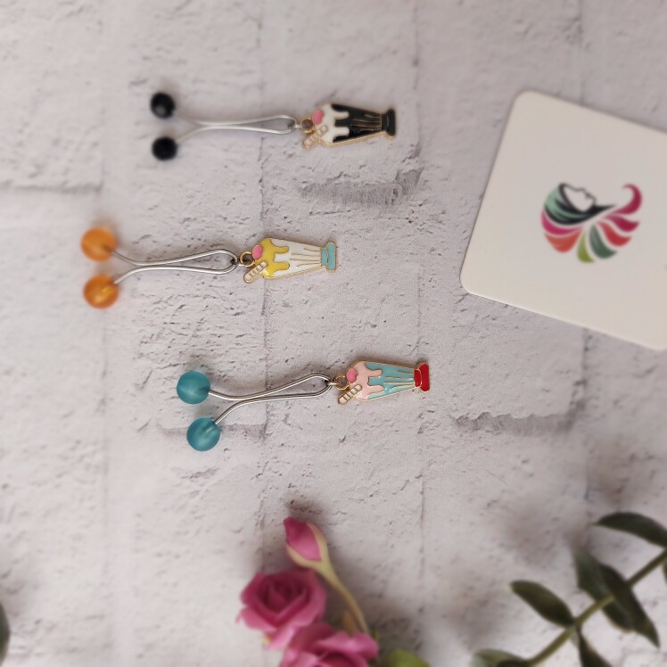 گیره روسری اصیل بانو با آویز بستنی کد 511