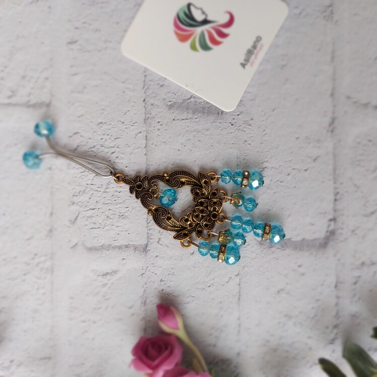 گیره روسری اصیل بانو با آویز قجری کد 22