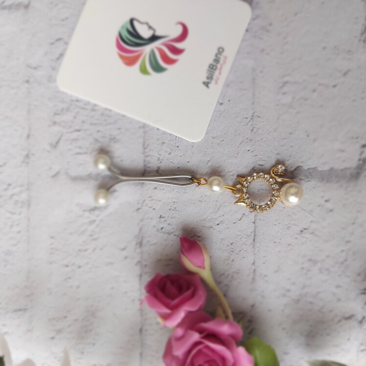 گیره روسری اصیل بانو با آویز گربه کد 31