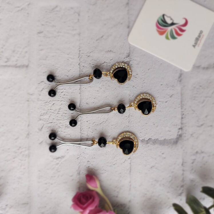 گیره روسری اصیل بانو با آویز قلب کد 25