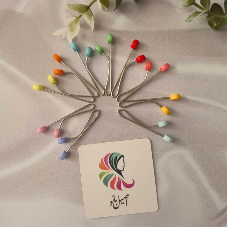 گیره روسری لبنانی اصیل بانو با سر مهره اسما