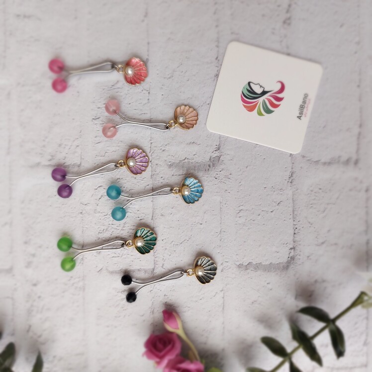 گیره روسری اصیل بانو با آویز صدف کد 504