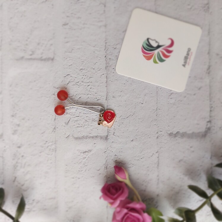 گیره روسری اصیل بانو با آویز حلزون کد 504