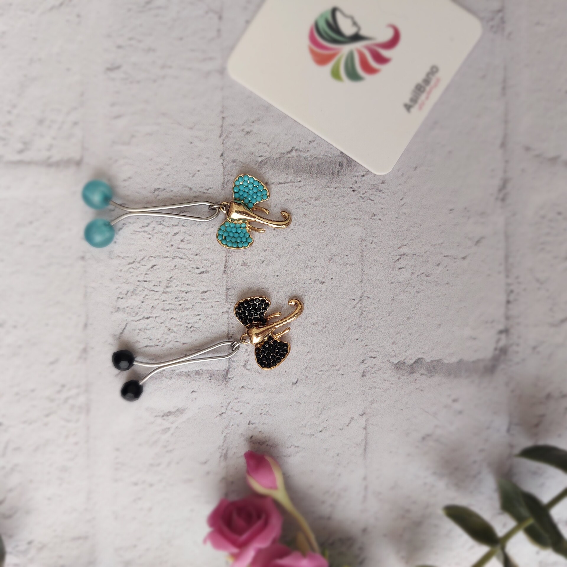  گیره روسری اصیل بانو با آویز فیل کد 515 